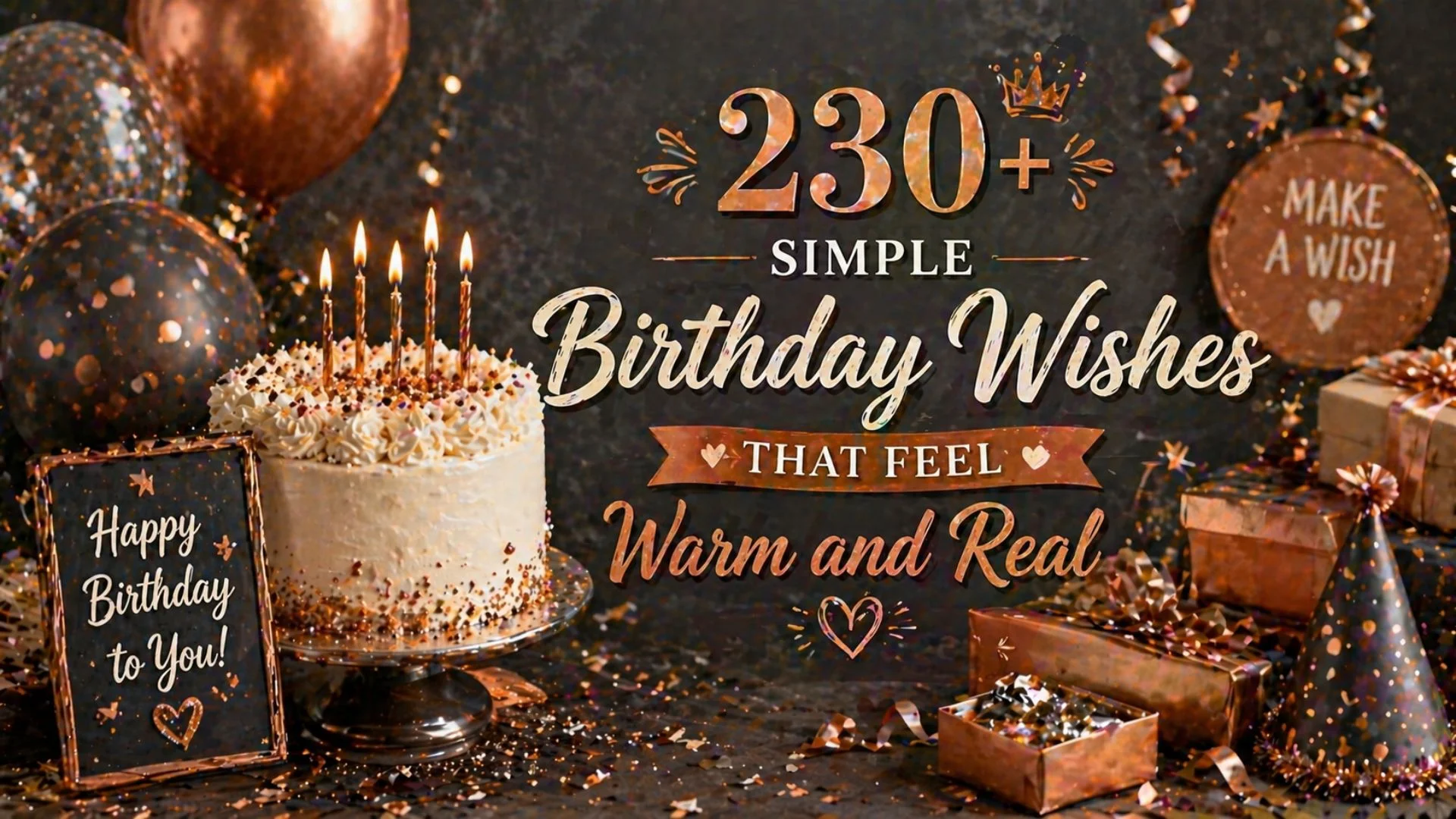 230+ Simple Birthday Wishes That Feel Warm and Real