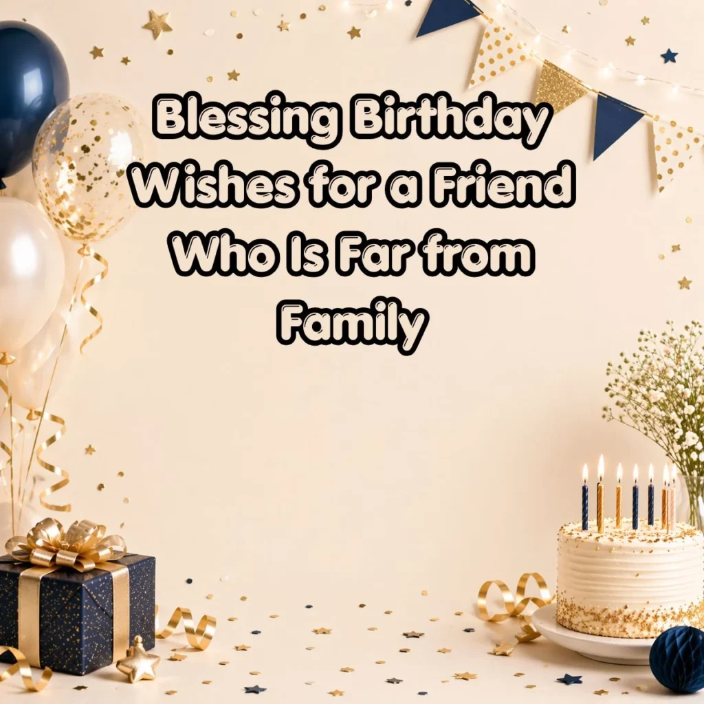 Blessing Birthday Wishes for a Friend Who Is Far from Family