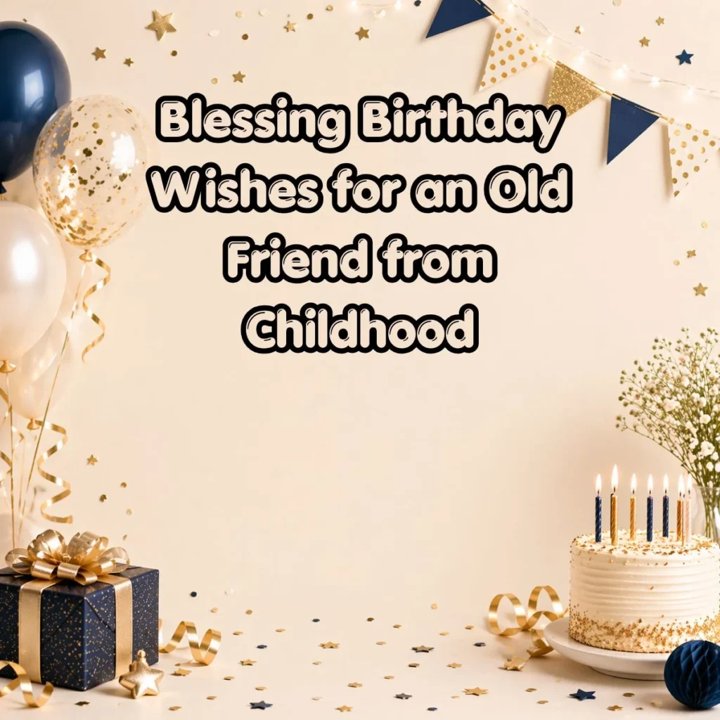 Blessing Birthday Wishes for an Old Friend from Childhood