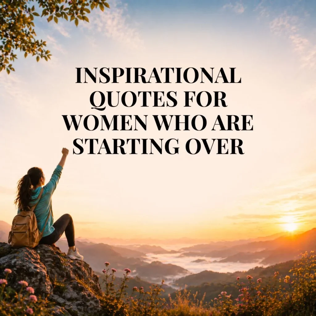 Inspirational Quotes for Women Who Are Starting Over