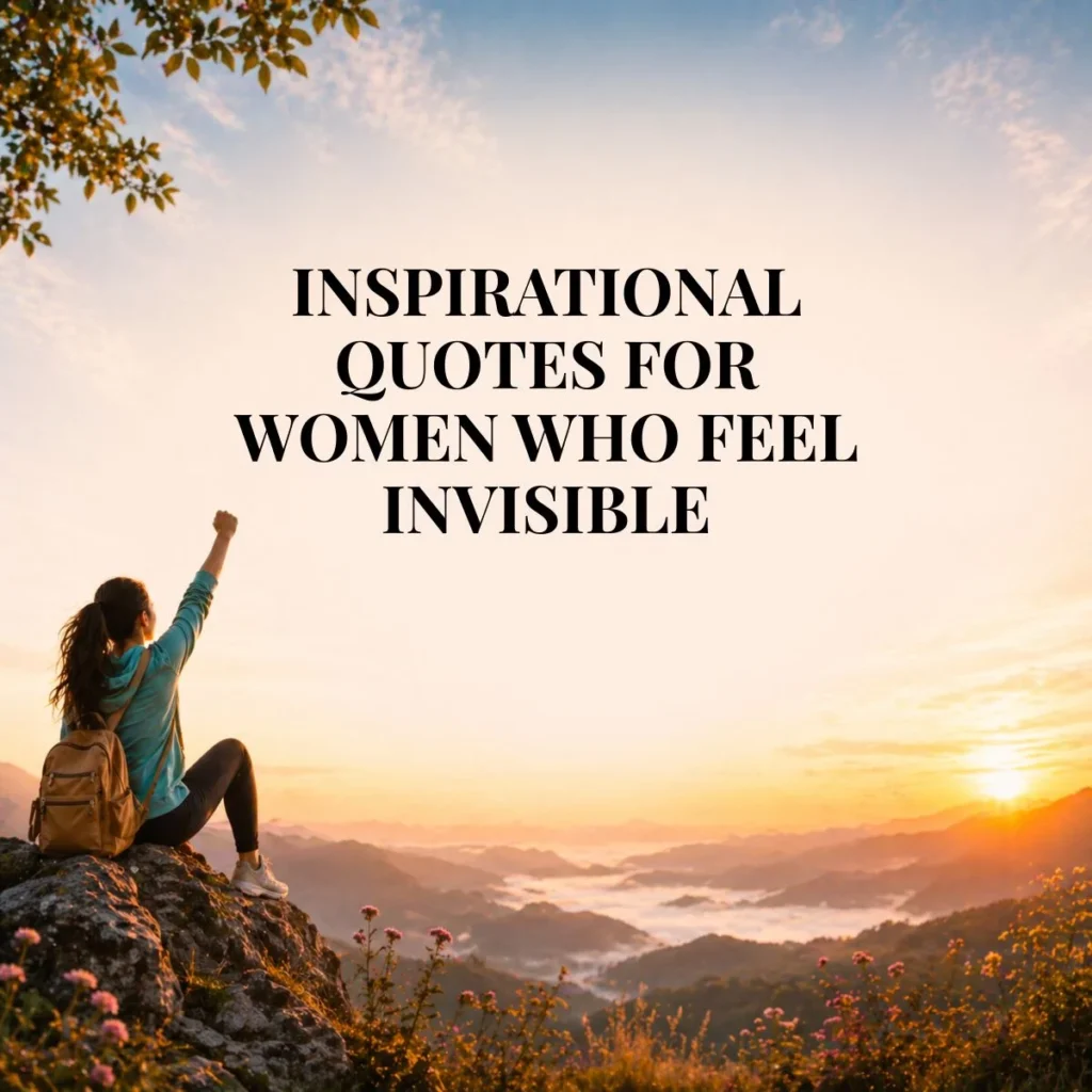 Inspirational Quotes for Women Who Feel Invisible
