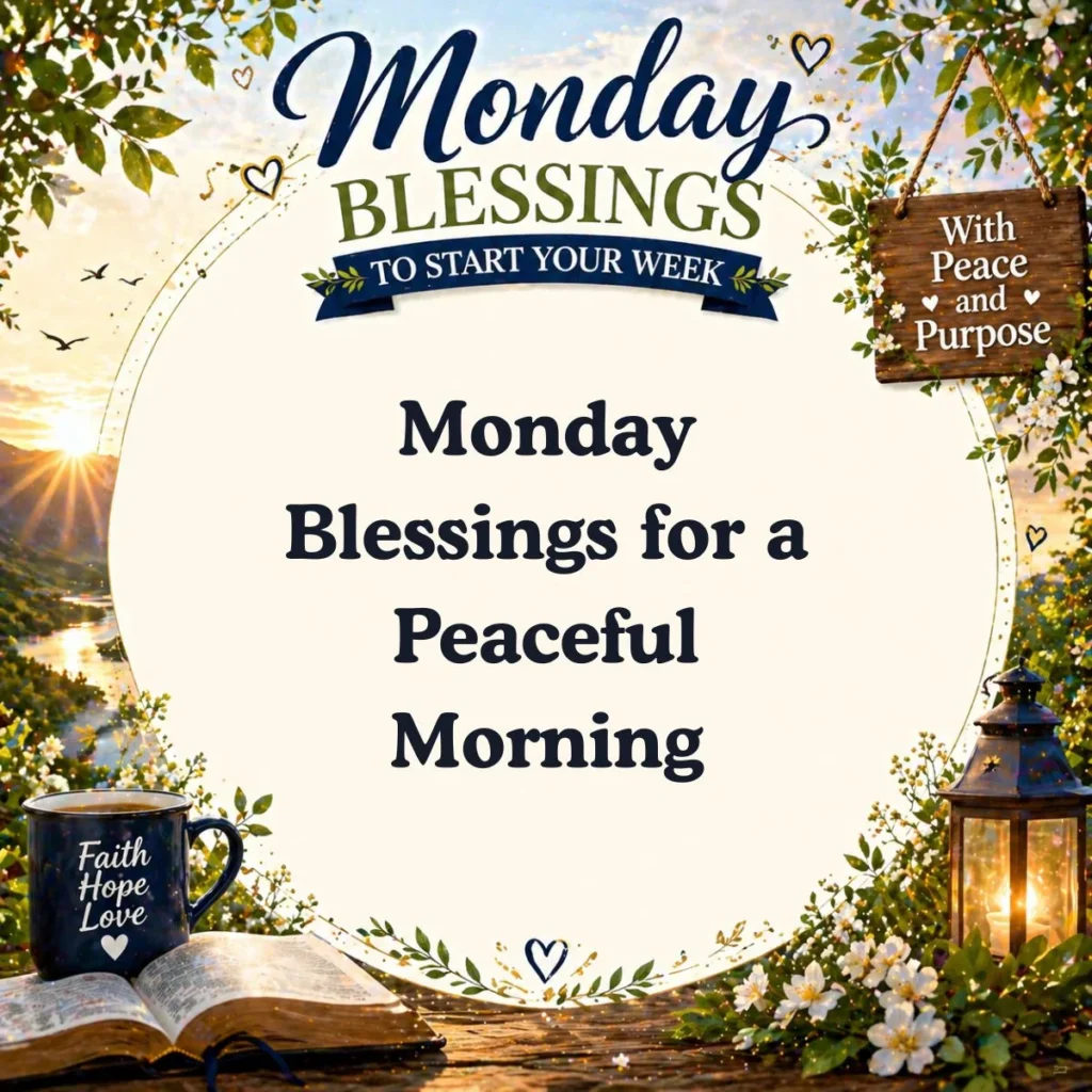 Monday Blessings for a Peaceful Morning