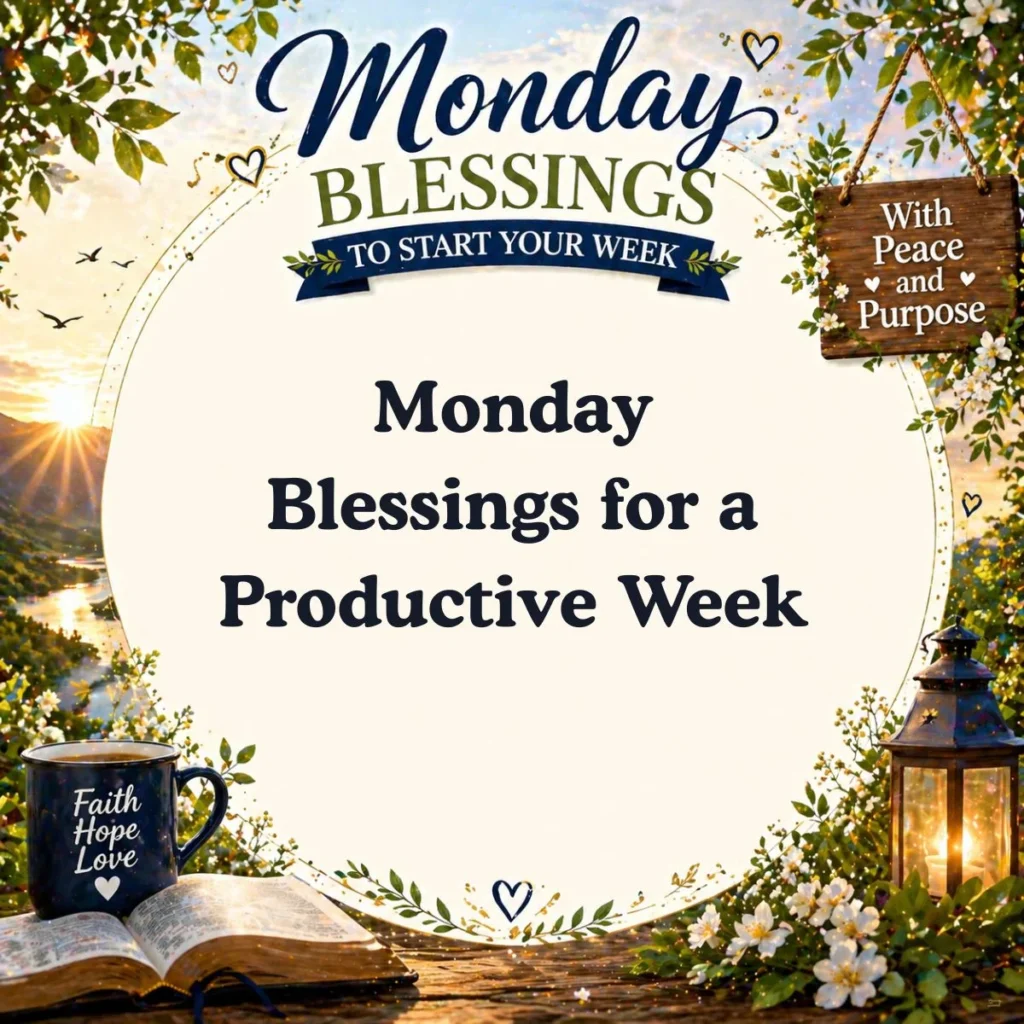 Monday Blessings for a Productive Week