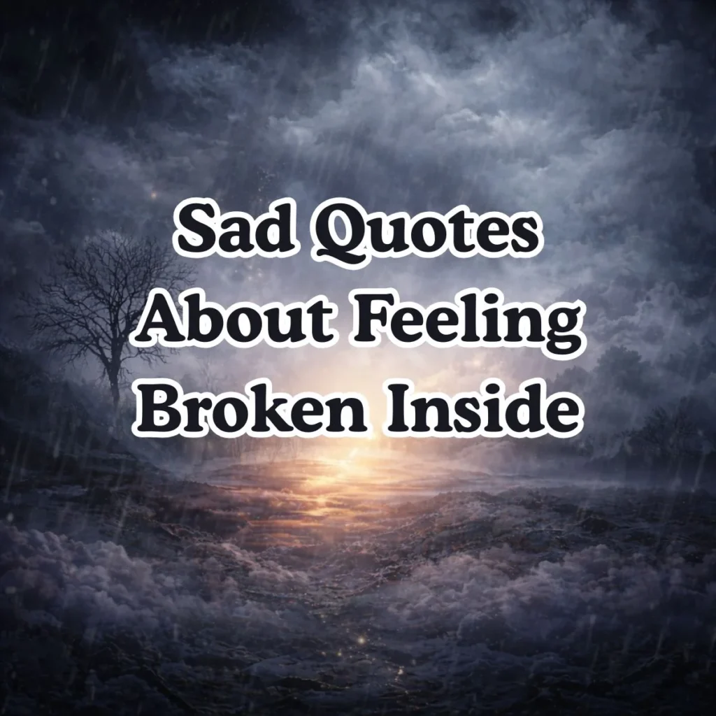 Sad Quotes About Feeling Broken Inside