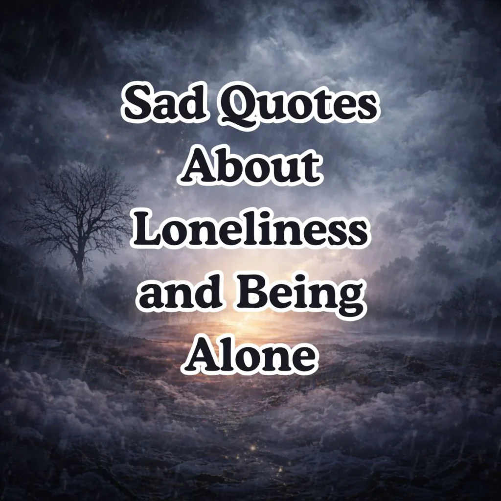 Sad Quotes About Loneliness and Being Alone