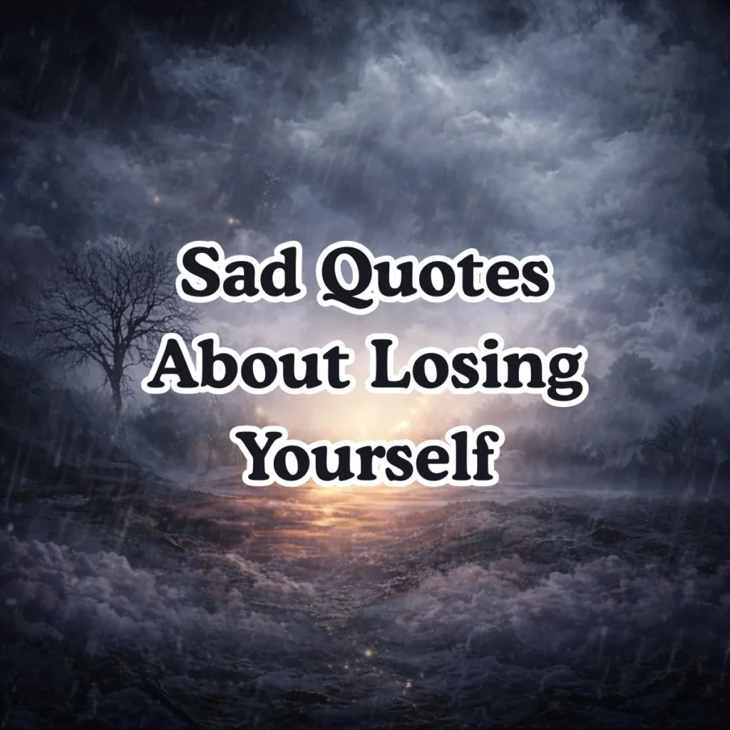 Sad Quotes About Losing Yourself