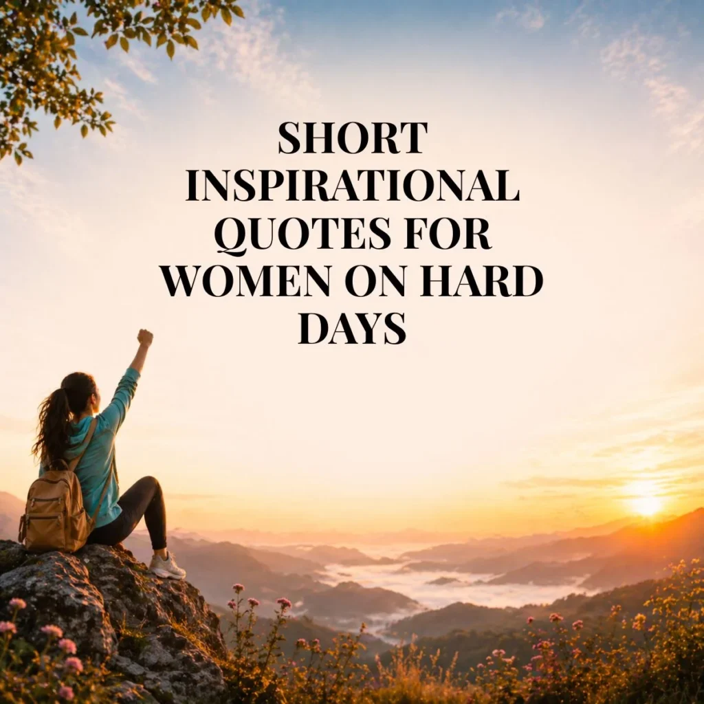 Short Inspirational Quotes for Women on Hard Days