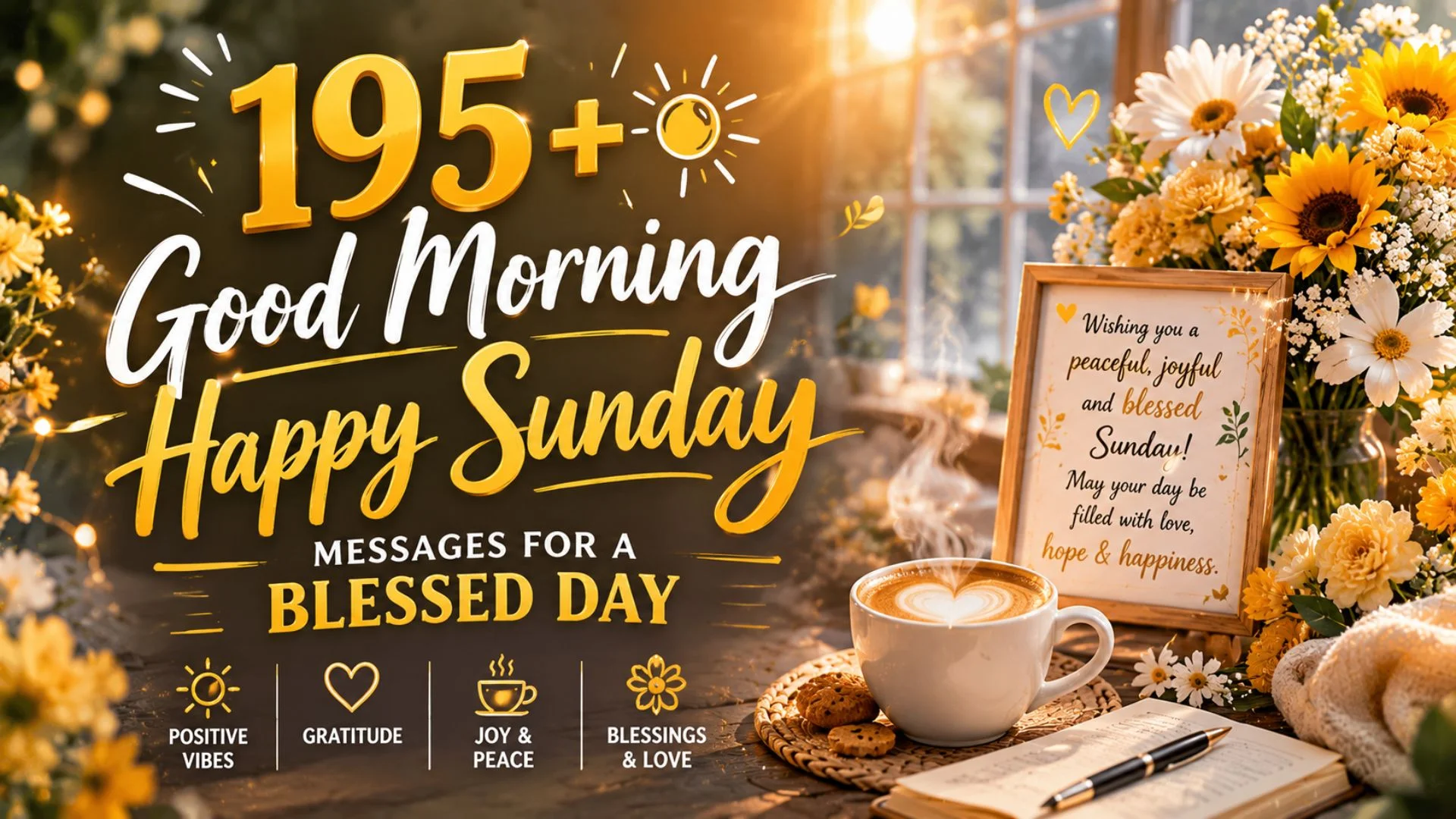 195+ Good Morning Happy Sunday Messages for a Blessed Day