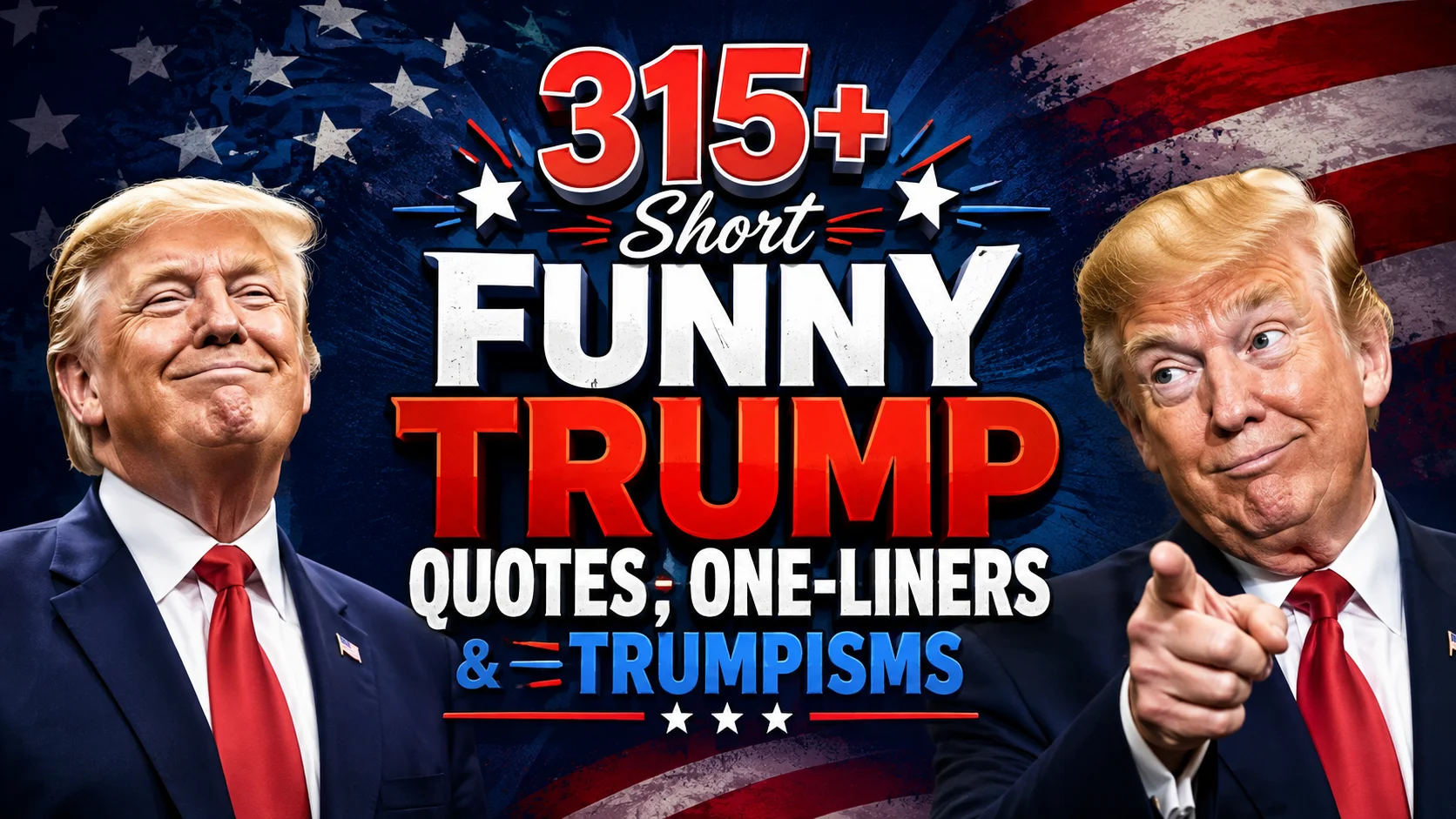 315+ Short Funny Trump Quotes, One-Liners & Trumpisms