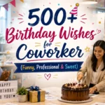 500+ Birthday Wishes for Coworker (Funny, Professional & Sweet)