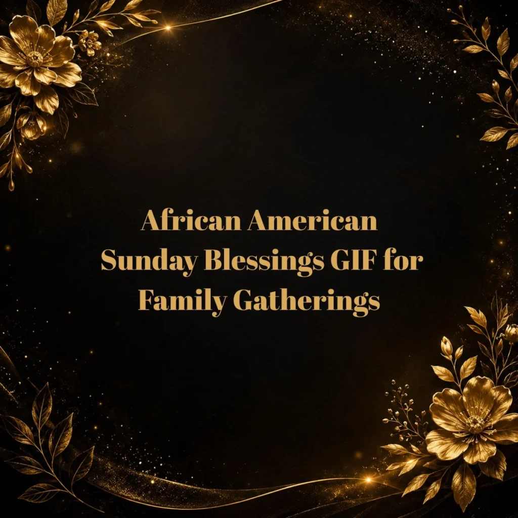 African American Sunday Blessings GIF for Family Gatherings