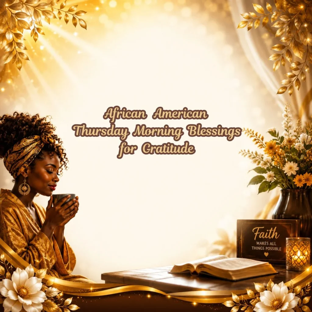 African American Thursday Morning Blessings for Gratitude