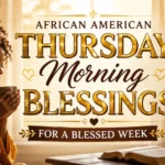 African American Thursday Morning Blessings for a Blessed Week