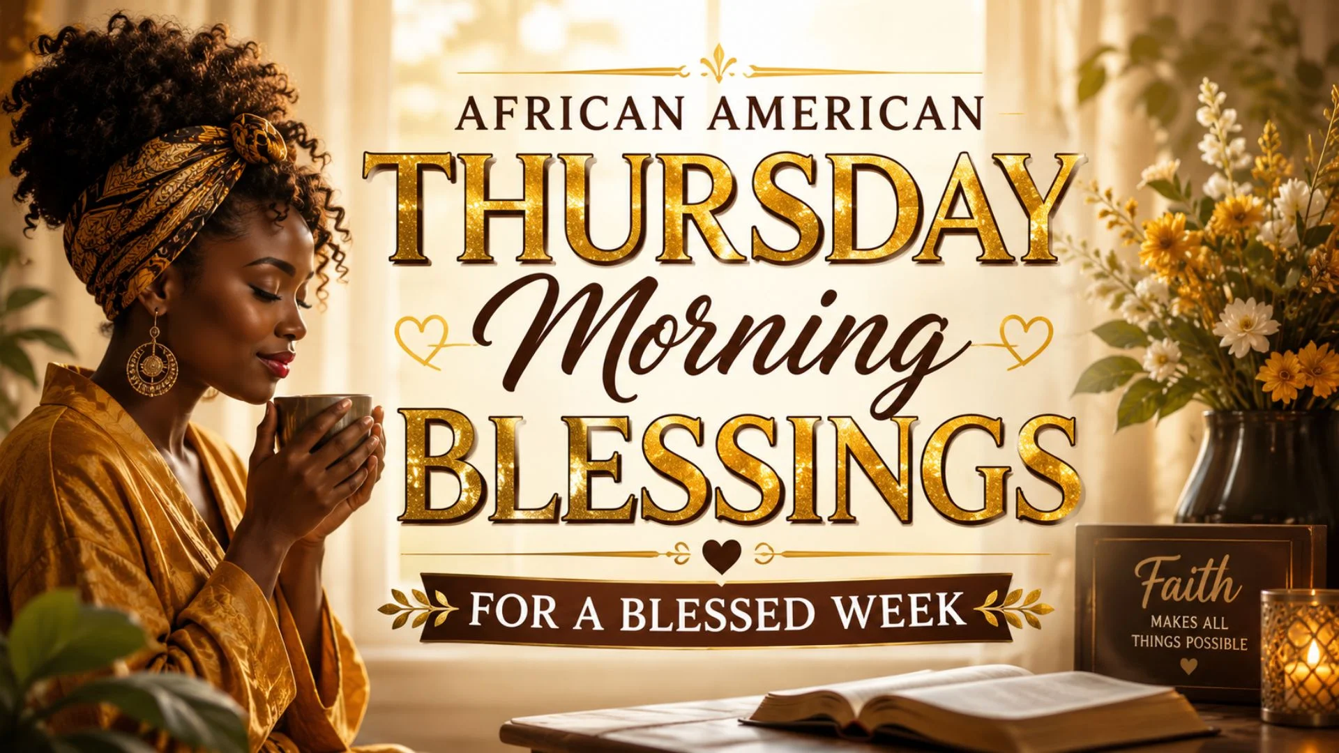 African American Thursday Morning Blessings for a Blessed Week