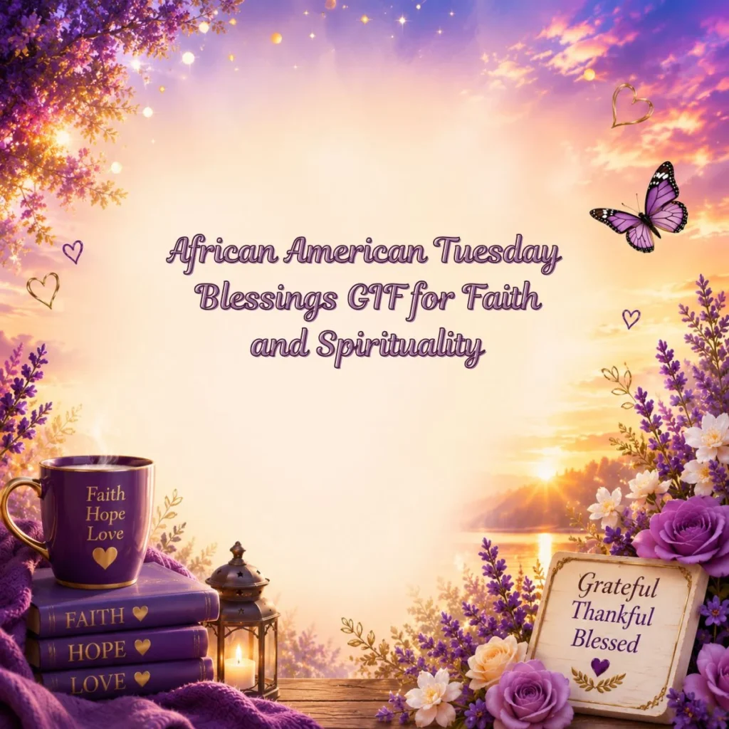 African American Tuesday Blessings GIF for Faith and Spirituality