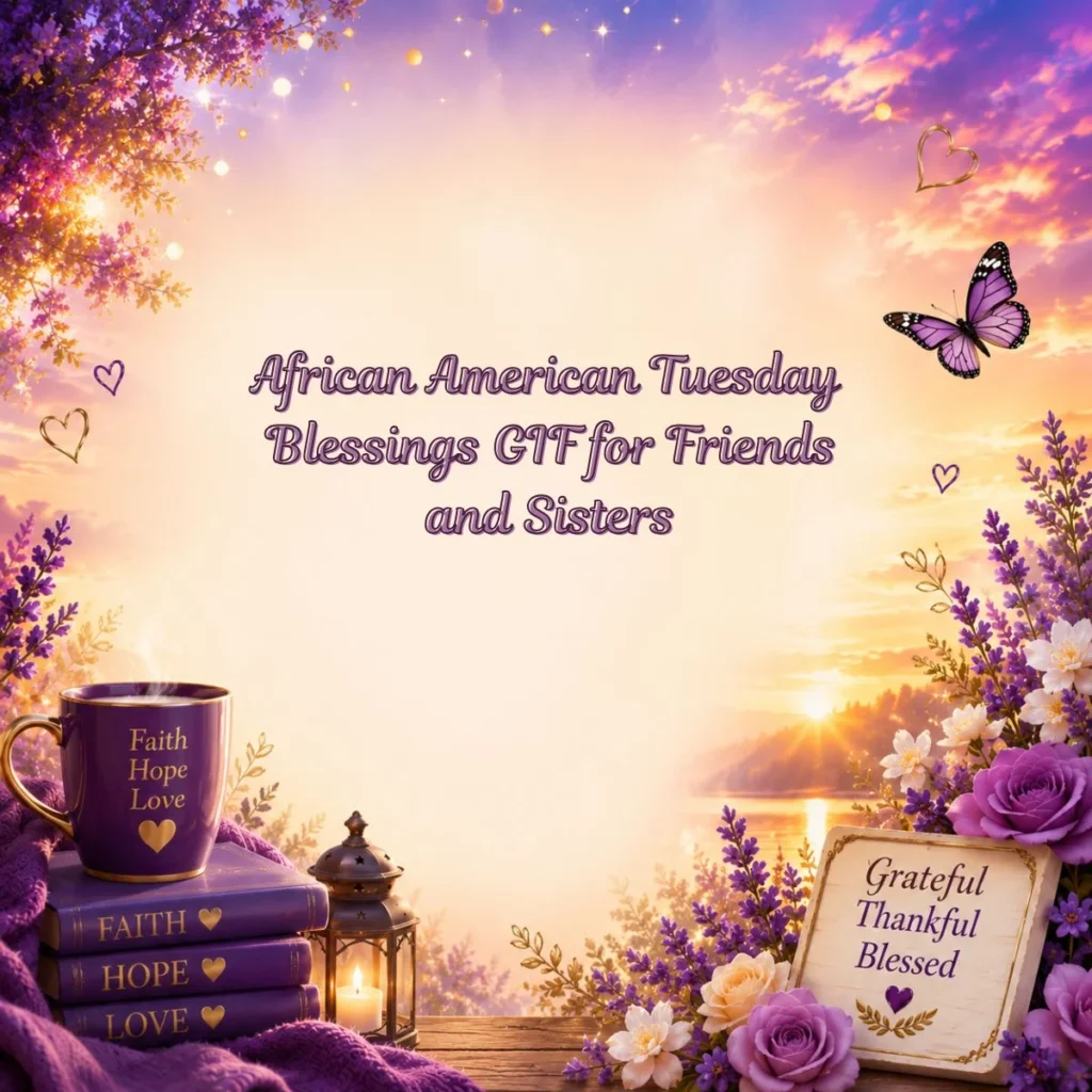 African American Tuesday Blessings GIF for Friends and Sisters