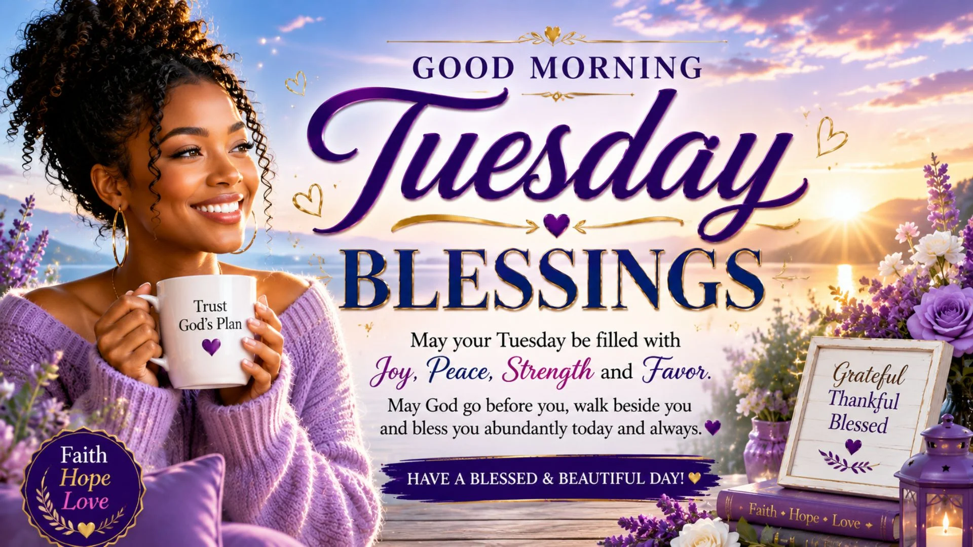 African American Tuesday Blessings GIFs & Good Morning Wishes