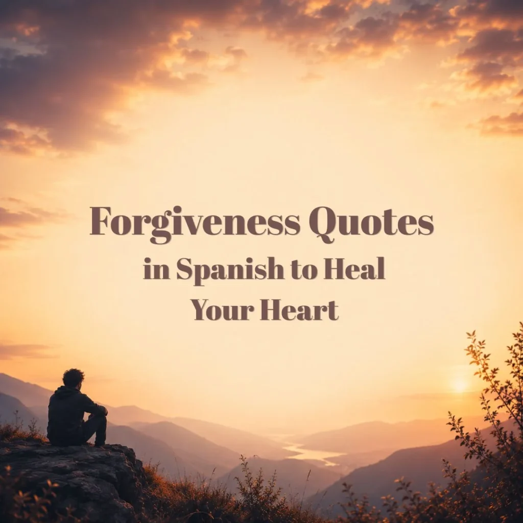 Forgiveness Quotes in Spanish to Heal Your Heart