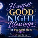 Heartfelt Good Night Blessings for Peaceful Sleep