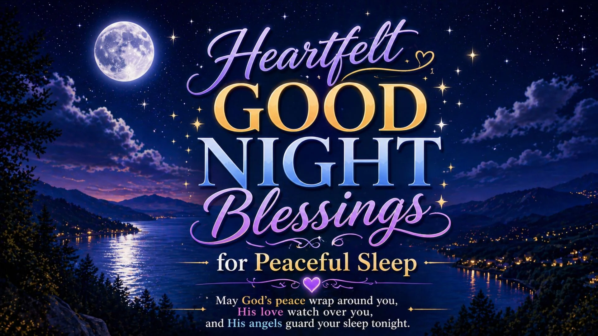 Heartfelt Good Night Blessings for Peaceful Sleep
