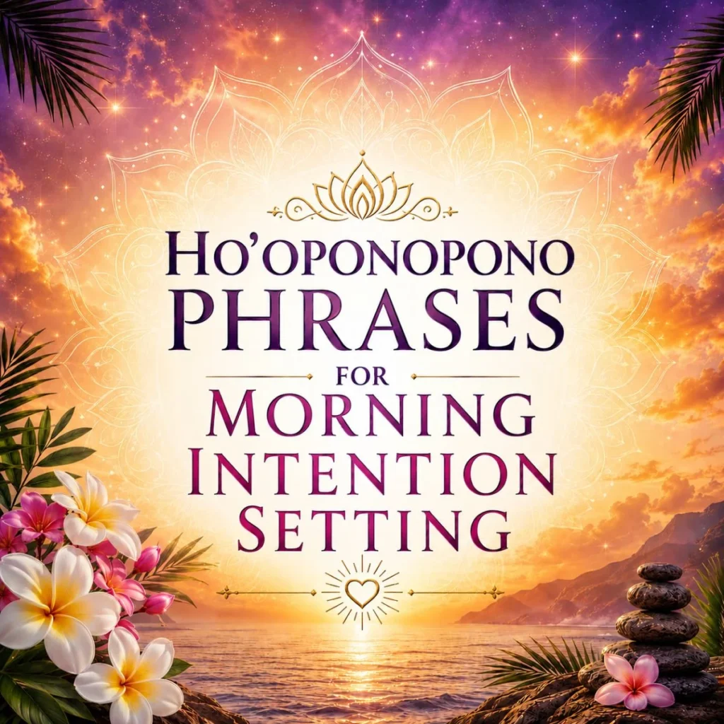 Ho'oponopono Phrases for Morning Intention Setting
