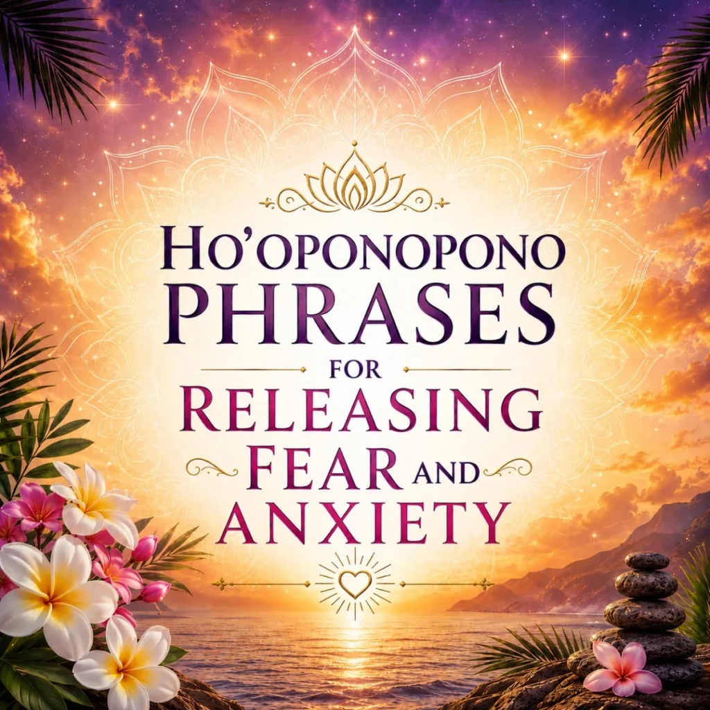 Ho'oponopono Phrases for Releasing Fear and Anxiety