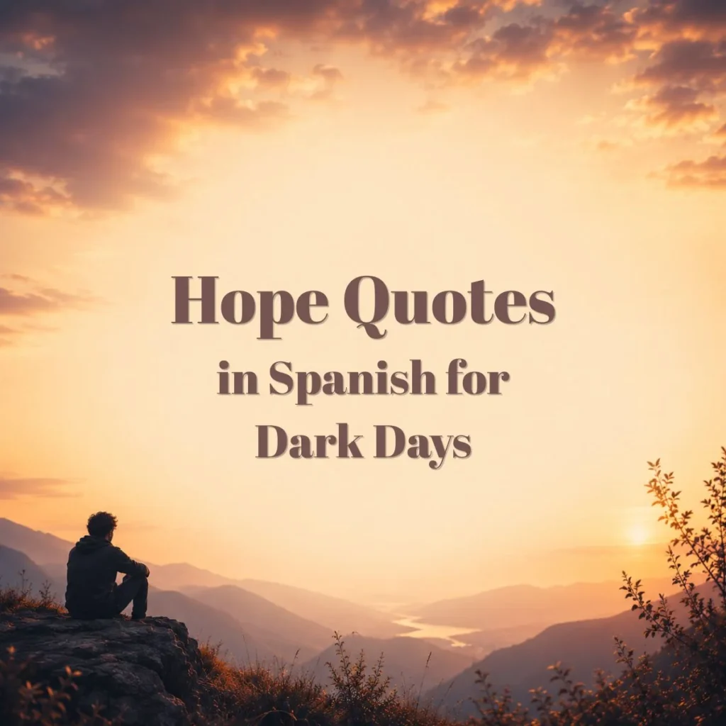 Hope Quotes in Spanish for Dark Days