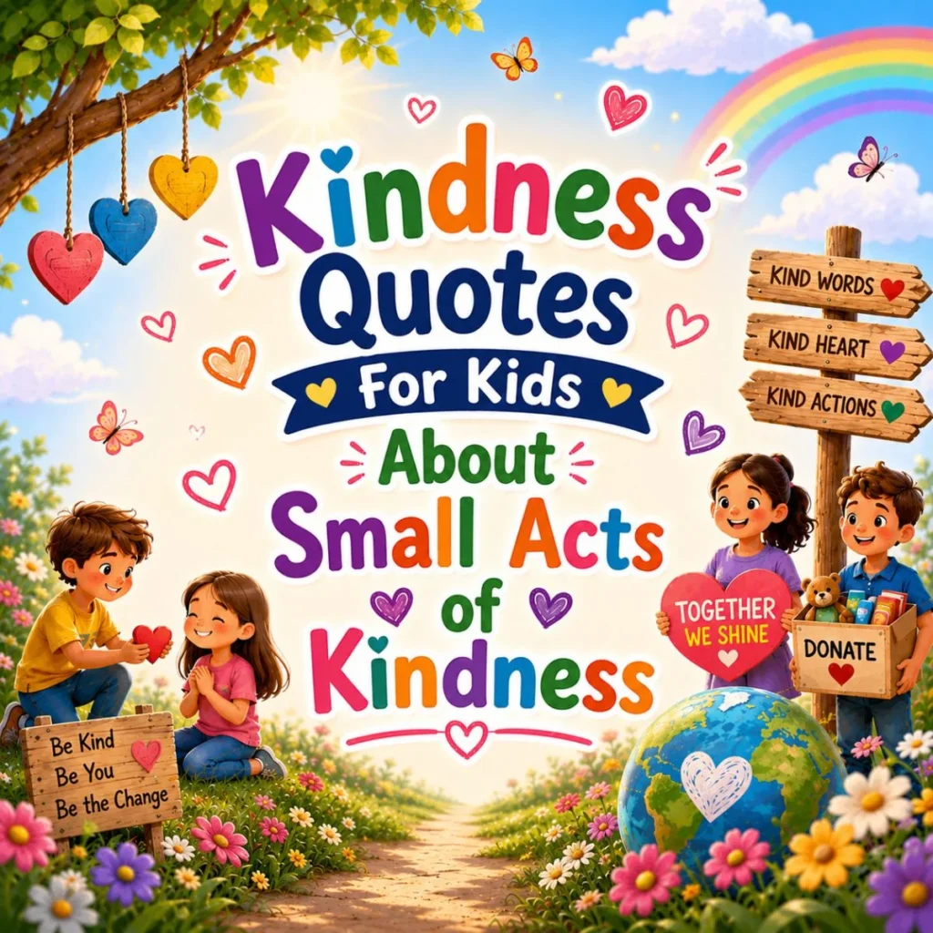 Kindness Quotes for Kids About Small Acts of Kindness