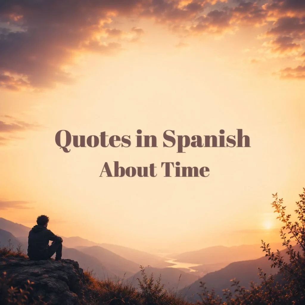 Quotes in Spanish About Time