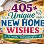 405+ Unique New Home Wishes for Friends, Family and Neighbors