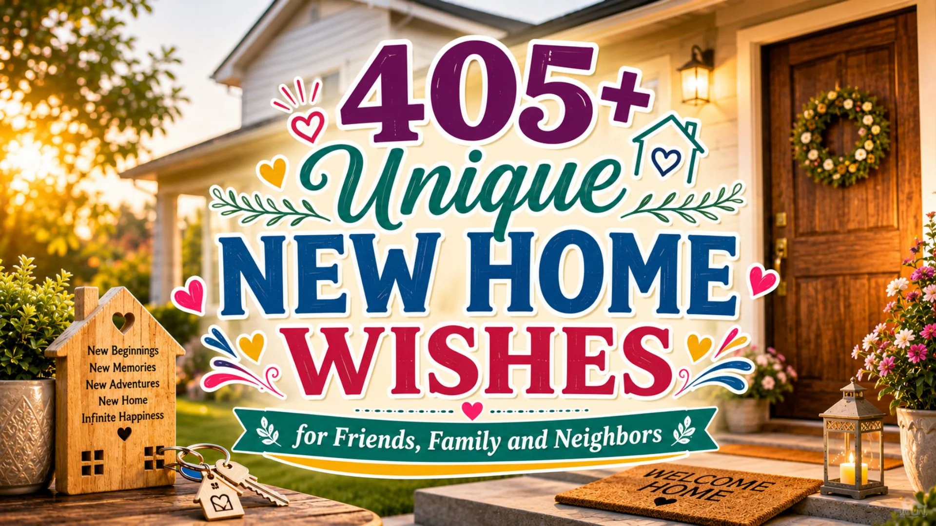 405+ Unique New Home Wishes for Friends, Family and Neighbors
