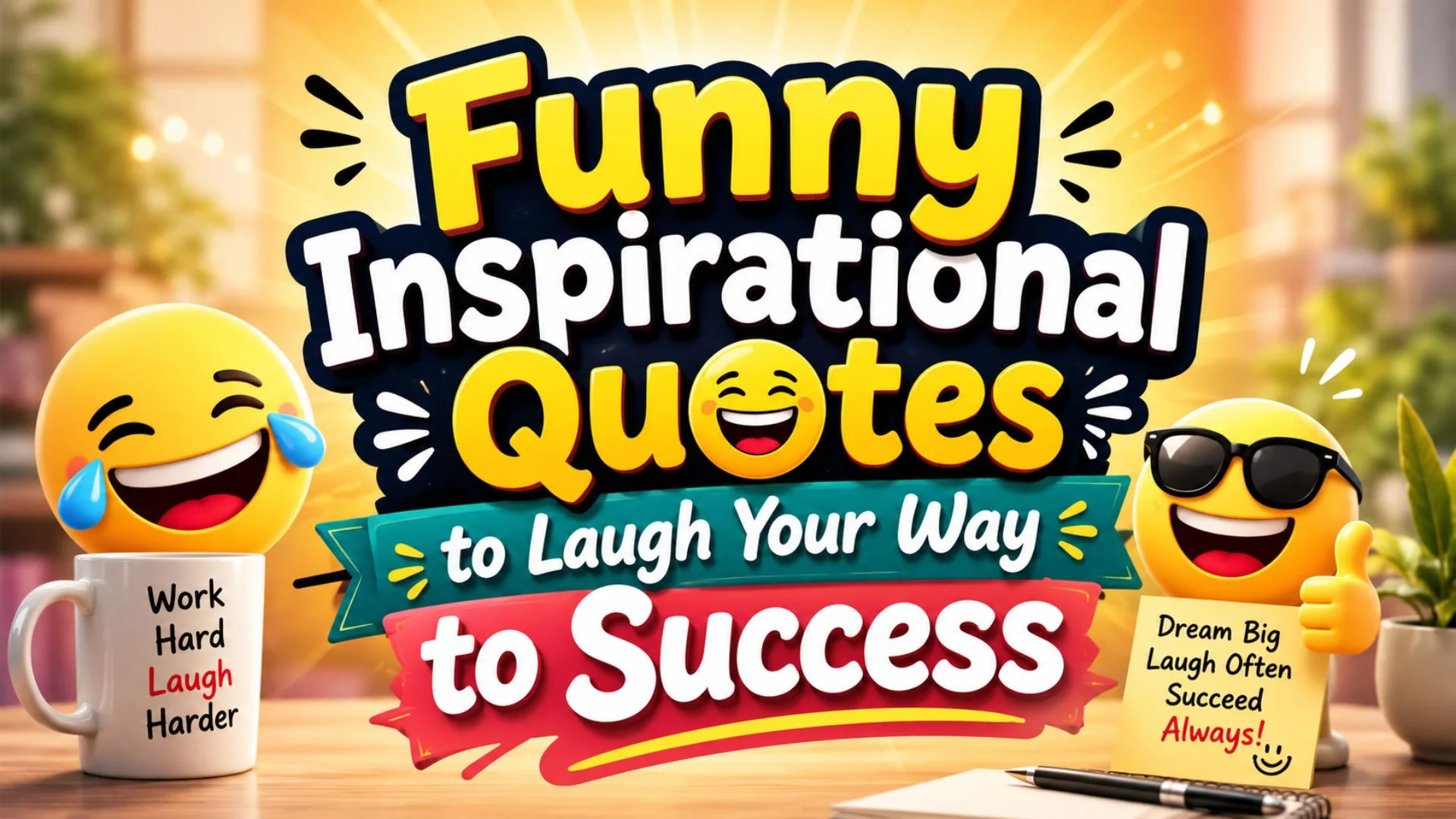 Funny Inspirational Quotes to Laugh Your Way to Success