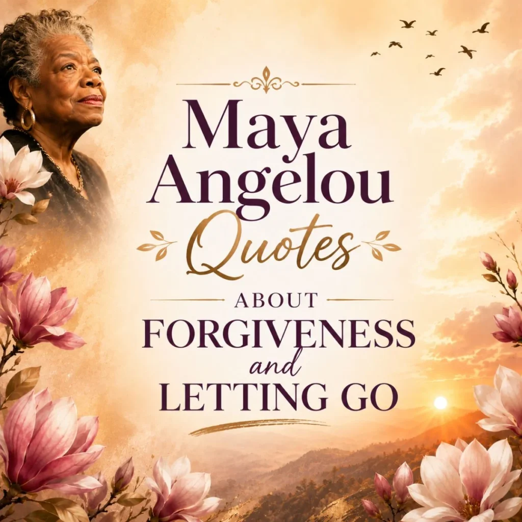 Maya Angelou Quotes About Forgiveness and Letting Go