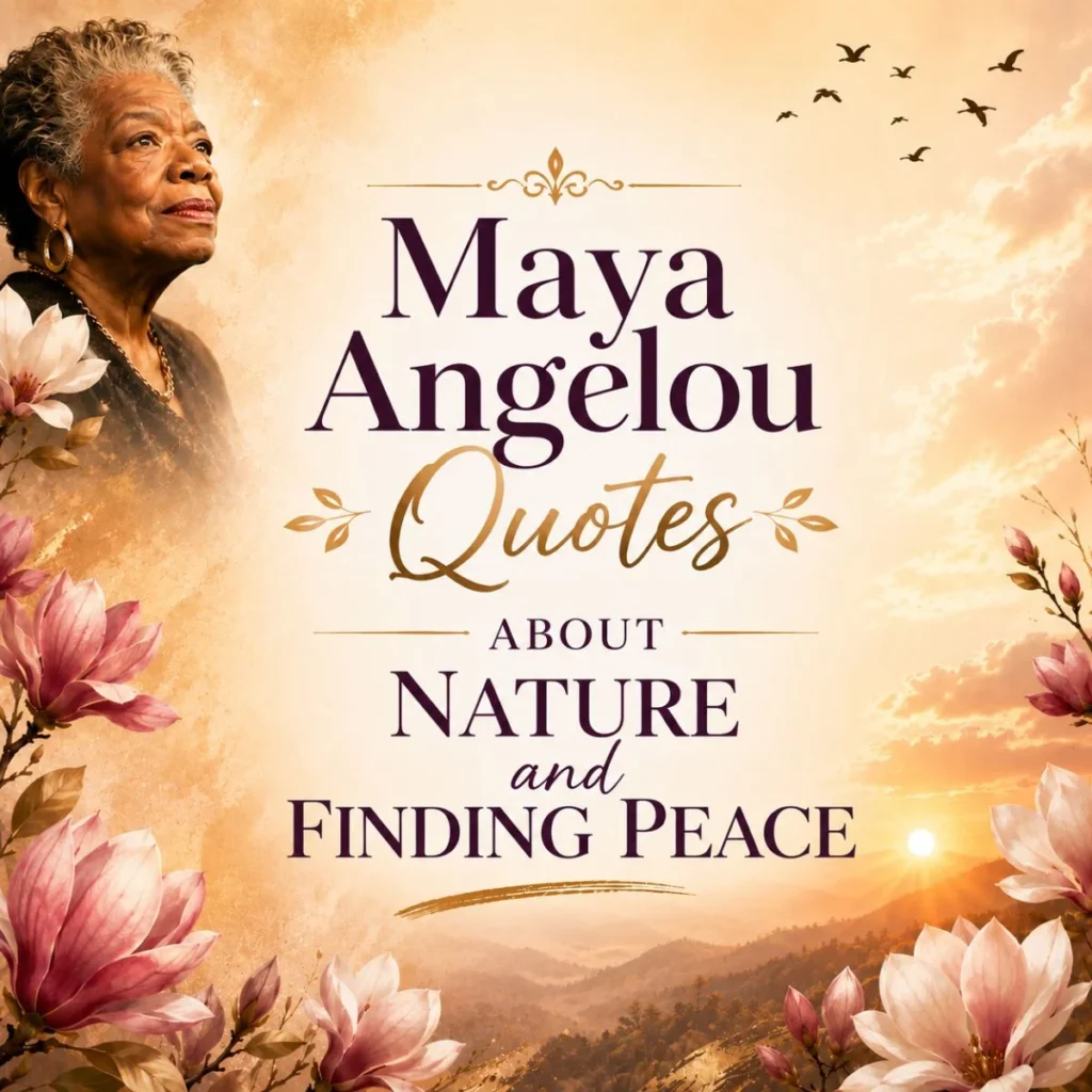 Maya Angelou Quotes About Nature and Finding Peace
