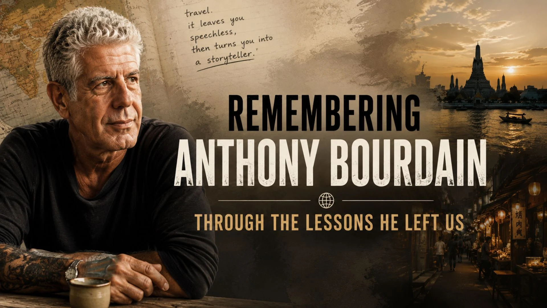 Remembering Anthony Bourdain Through the Lessons He Left Us