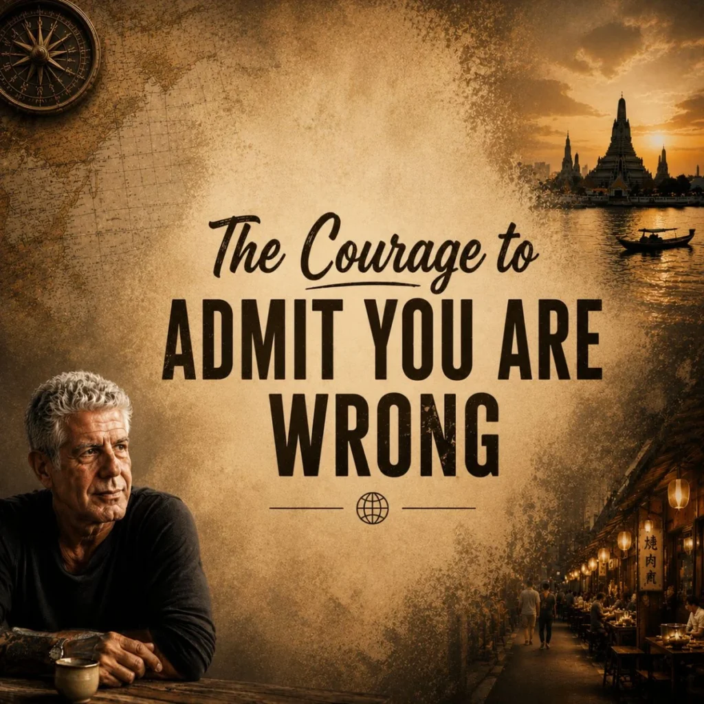 The Courage to Admit You Are Wrong