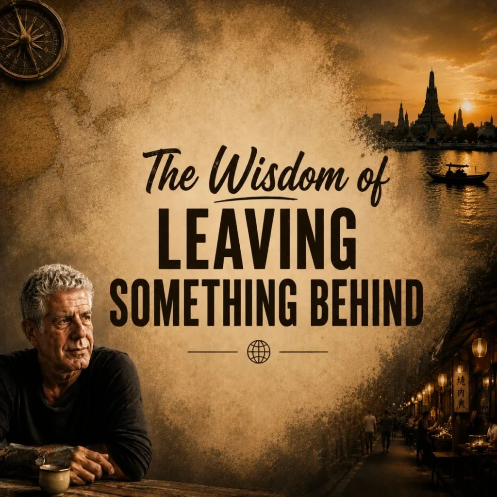 The Wisdom of Leaving Something Behind