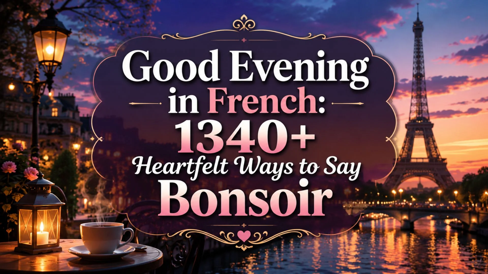 Good Evening in French 1340+ Heartfelt Ways to Say Bonsoir