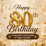 Happy 80th Birthday A Heartfelt Celebration of Eight Decades