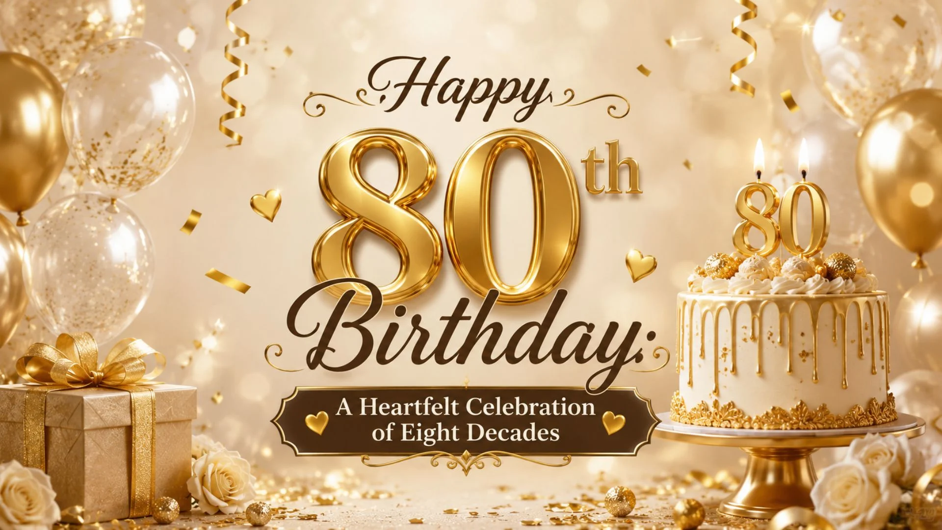 Happy 80th Birthday A Heartfelt Celebration of Eight Decades