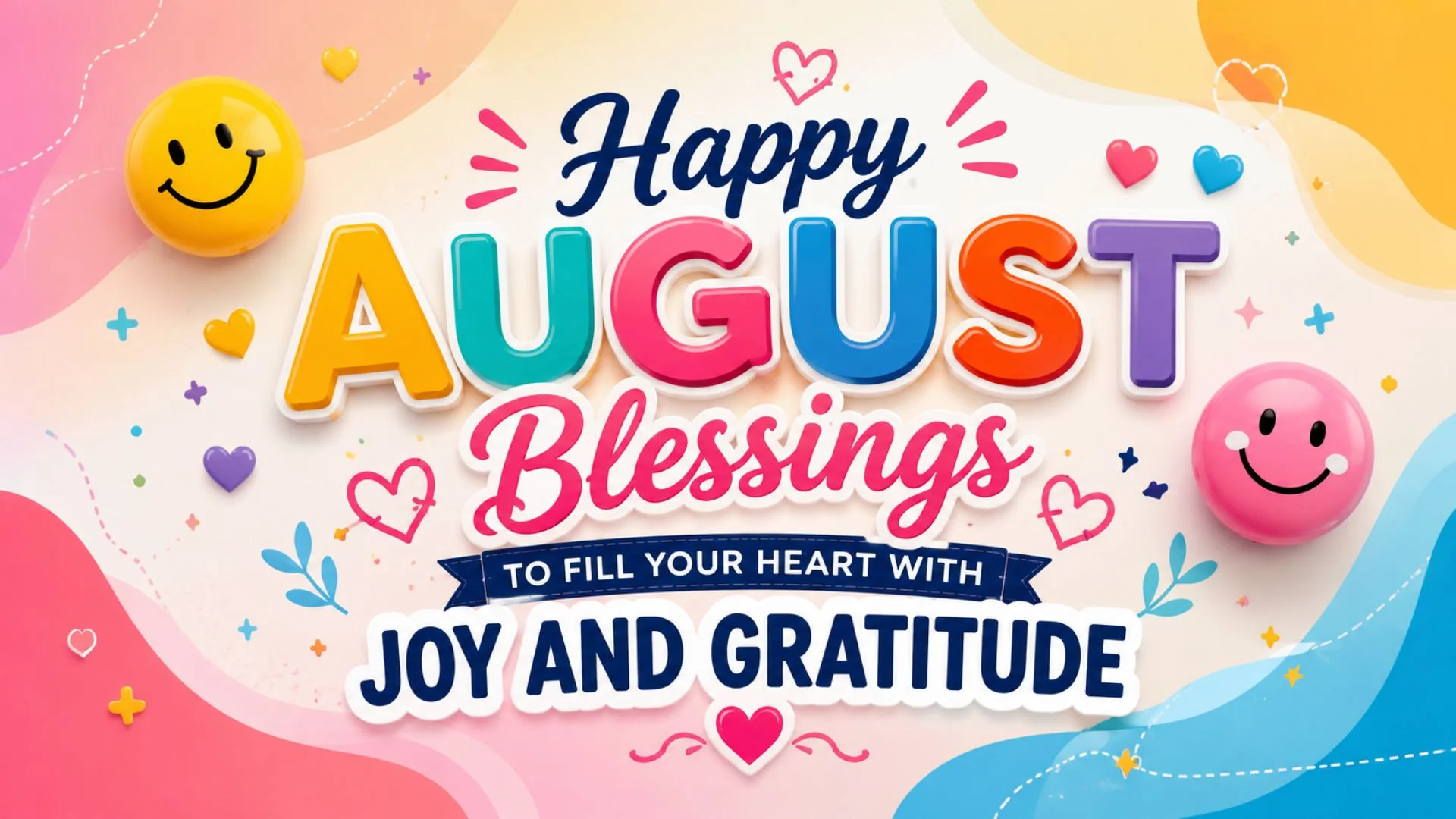 Happy August Blessings to Fill Your Heart with Joy and Gratitude