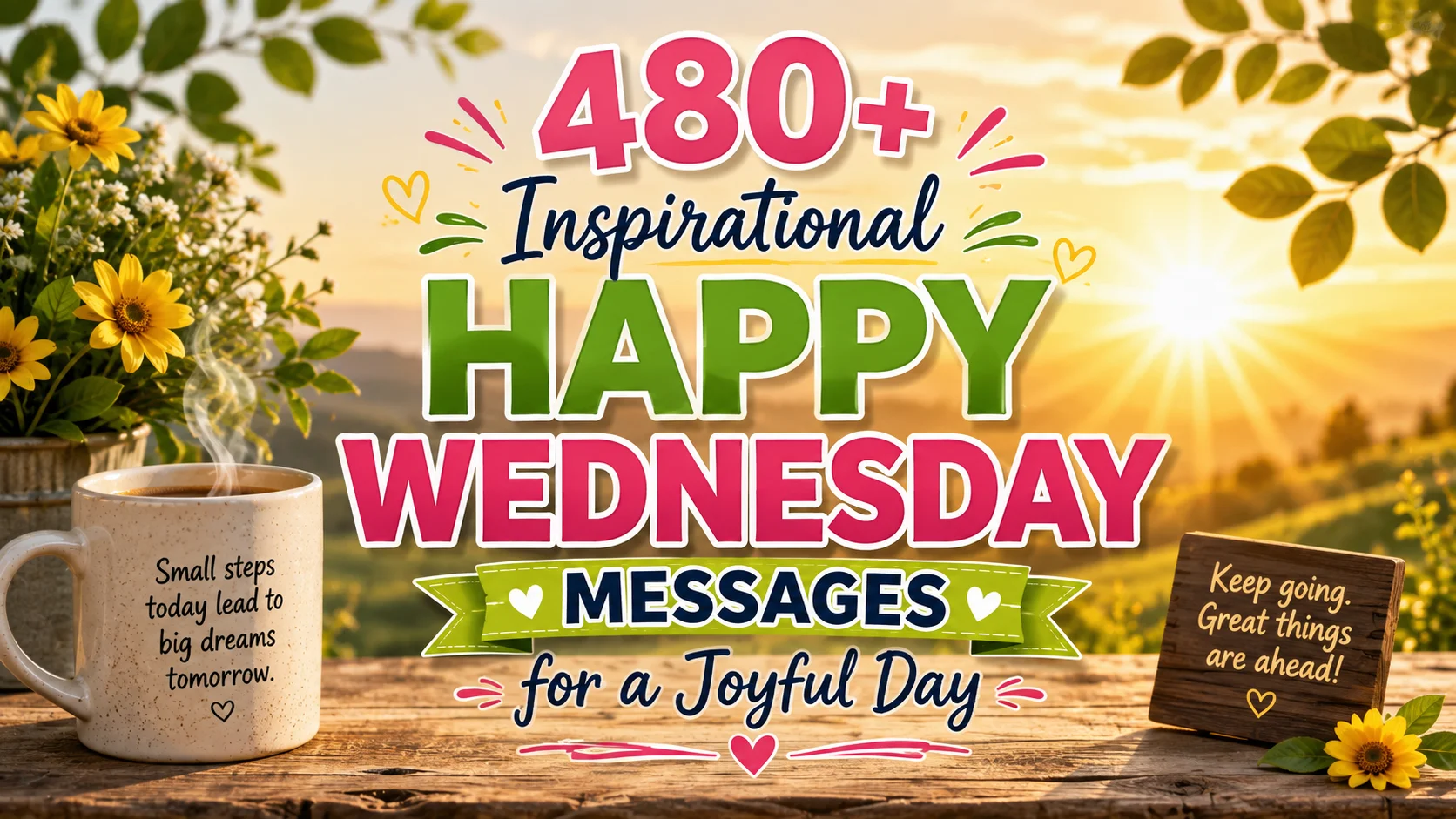 480+ Inspirational Happy Wednesday Messages for a Joyful Day