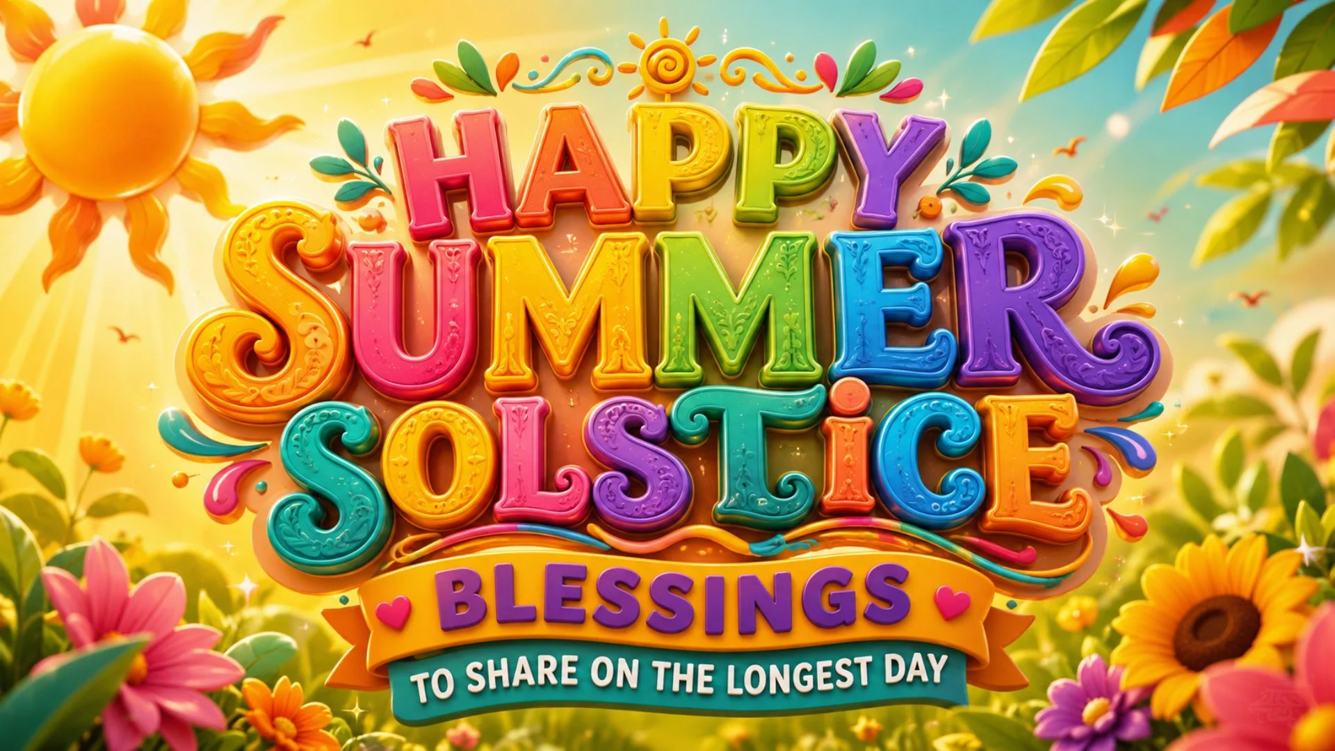 Happy Summer Solstice Blessings to Share on the Longest Day
