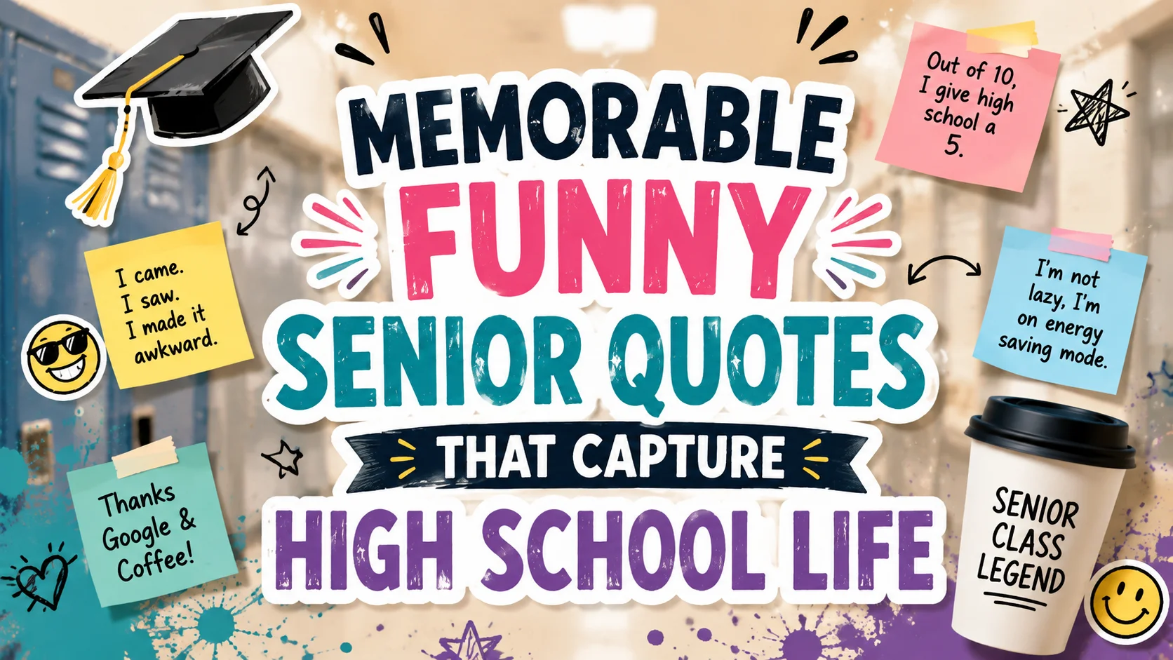 Memorable Funny Senior Quotes That Capture High School Life
