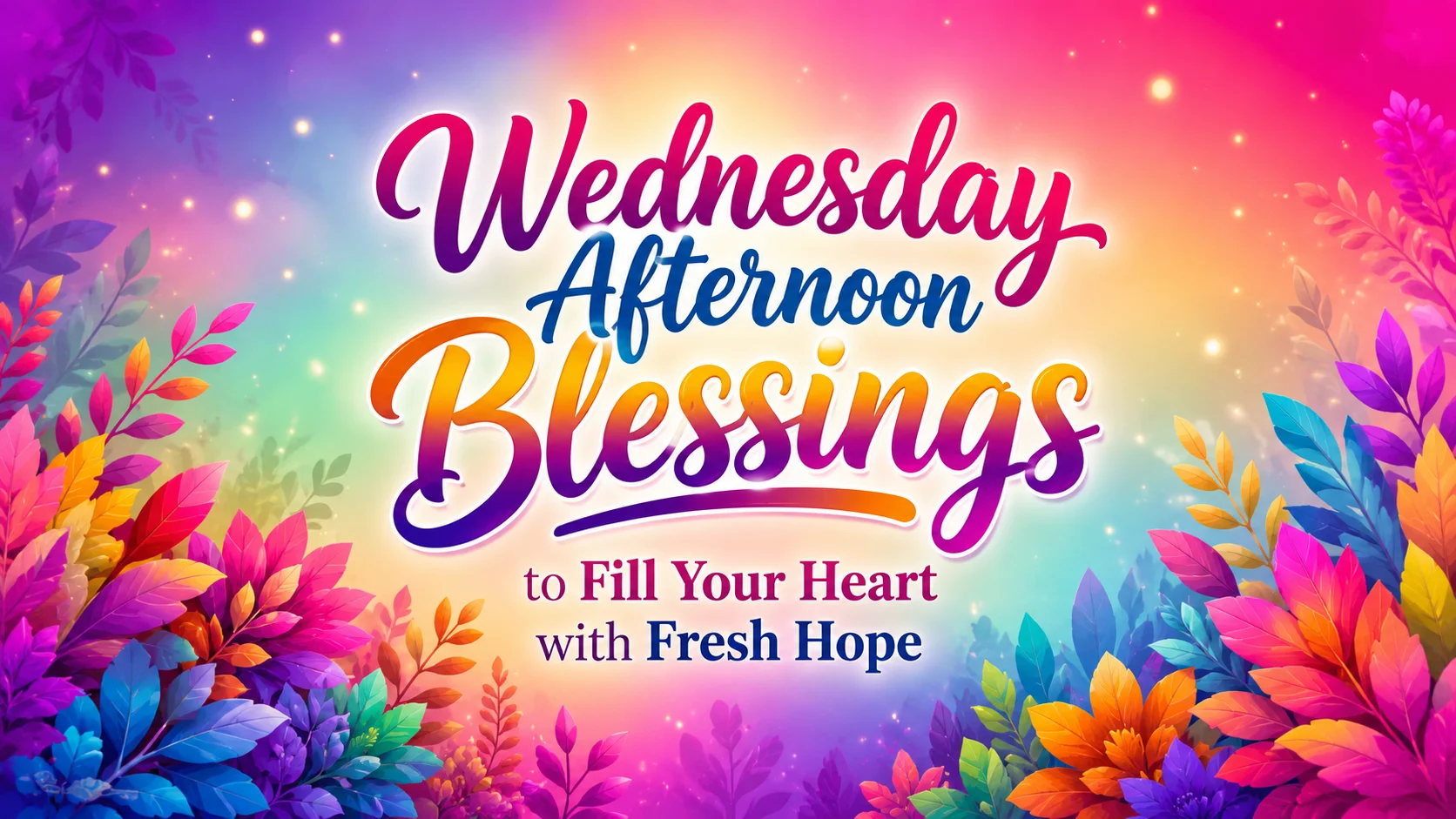 Wednesday Afternoon Blessings to Fill Your Heart with Fresh Hope